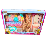 Beauty Girl Fashion Doll Playset – Stylish Doll with Vanity, Accessories & Furniture – Perfect for Kids (3+)